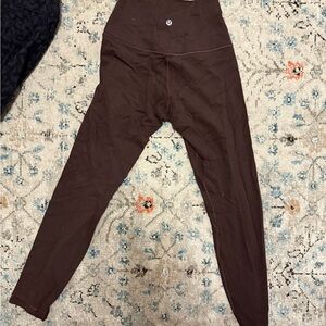Lululemon Brown High-Waisted Leggings